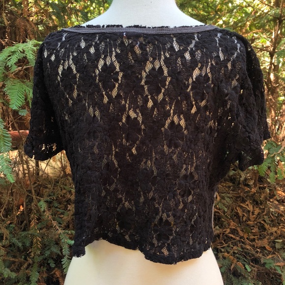 Free People Lace Crop Top - Picture 2 of 3